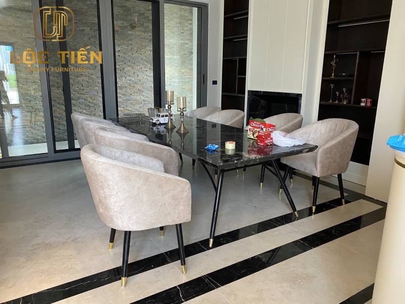 công trình bàn ghế ăn biệt thự lạng sơn