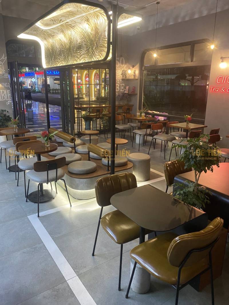 set up nội thất quán cafe ở bắc giang