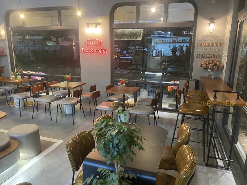 set up nội thất quán cafe ở bắc giang