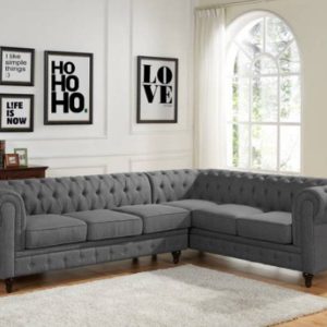 Sofa rút trám tân cổ điển MIOMAL 3000x2350 da bò Ý