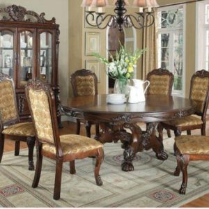 GHẾ ĂN CONALES Gỗ Óc chó Da bò Ý