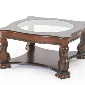 Bàn trà cổ điển OCCASIONAL gỗ gõ đỏ