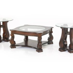 Bàn trà cổ điển OCCASIONAL gỗ gõ đỏ
