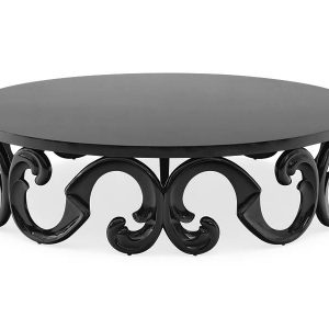 Bàn trà tân cổ điển COCTEAU 1100x430 dát vàng/bạc lá gỗ gõ đỏ