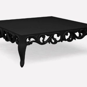 Bàn trà tân cổ điển VINE 1100x1100 gỗ óc chó