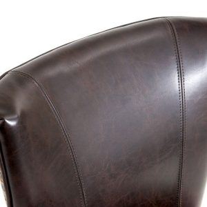 GHẾ ĂN YAHAH Gỗ gõ đỏ hương đá Da bò Ý