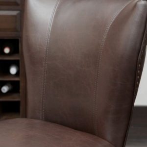 GHẾ ĂN YAHAH Gỗ gõ đỏ hương đá Da bò Ý