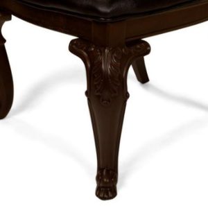 Ghế ăn cổ điển NESOL Gỗ óc chó Da bò Ý