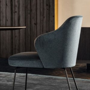 GHẾ ĂN HIỆN ĐẠI MINOTTI ALAAOTE Da bò Ý