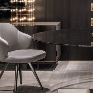 GHẾ ĂN HIỆN ĐẠI MINOTTI ALADADT Vải da cao cấp