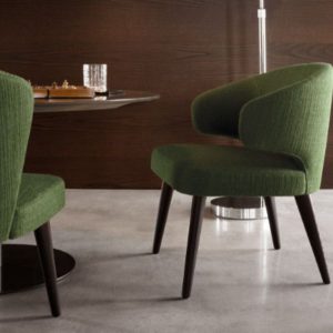 GHẾ ĂN HIỆN ĐẠI MINOTTI MATISST Da bò Ý