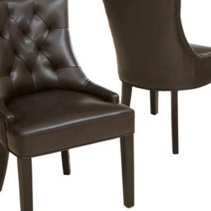 GHẾ ĂN TÂN CỔ ĐIỂN LABELL Gỗ gõ đỏ Vải da cao cấp