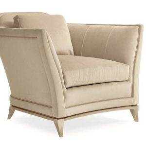 Ghế sofa đơn tân cổ điển BEND THE RULES gỗ ash da bò Ý