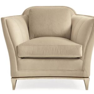Ghế sofa đơn tân cổ điển BEND THE RULES gỗ ash da bò Ý