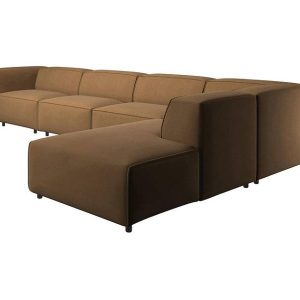 Sofa góc hiện đại CAMARON 2600x1800 da bò Ý hãng Masstrotto
