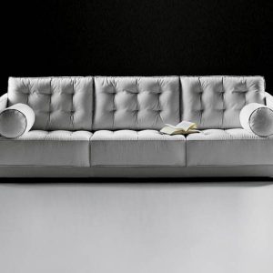 Sofa hiện đại rút trám LANRIOO 2300x850x850 da bò Ý hãng Masstrotto