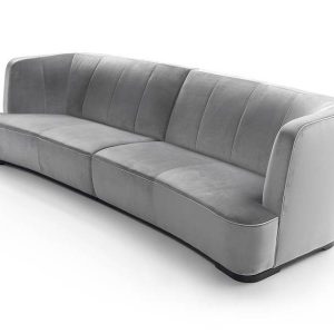 Sofa hiện đại sang trọng FLANCIS 2400x850x900 da bò Ý hãng Masstrotto