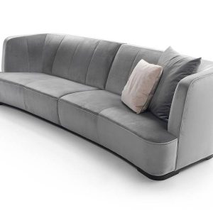 Sofa hiện đại sang trọng FLANCIS 2400x850x900 da bò Ý hãng Masstrotto