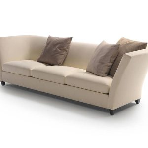 Sofa hiện đại sang trọng FLIGHT gỗ ash da bò Ý hãng Masstrotto