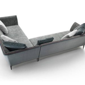 Sofa hiện đại SECTIONAL 2400x800x800 da bò Ý hãng Masstrotto