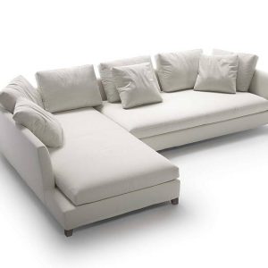 Sofa hiện đại VICTOR 2400x850x800 da bò Ý hãng Masstrotto