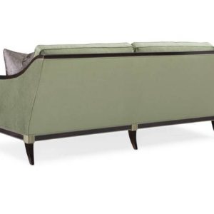 Sofa tân cổ điển EMPRESS 2100x950x850 gỗ gõ đỏ da bò Ý hãng Masstrotto