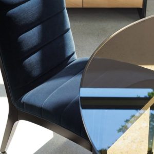 GHẾ ĂN TÂN CỔ ĐIỂN CALIVAR I Vải da tiêu chuẩn Gỗ Óc Chó