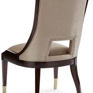 GHẾ ĂN TÂN CỔ ĐIỂN KENVIN ANDTONS Vải da tiêu chuẩn Gỗ Óc Chó