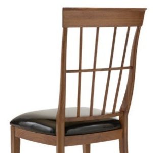 GHẾ ĂN TÂN CỔ ĐIỂN MOUCUS Vải da tiêu chuẩn Gỗ Óc Chó