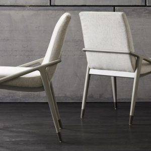 GHẾ ĂN TÂN CỔ ĐIỂN OGRIEL I Vải da cao cấp