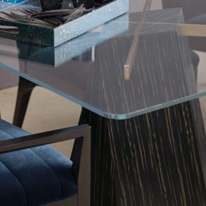 GHẾ ĂN TÂN CỔ ĐIỂN CALIVAR II Vải da tiêu chuẩn Gỗ Óc Chó