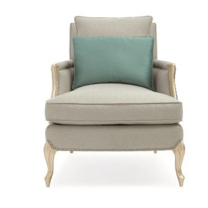 Ghế đơn tân cổ điển AN ARM AND A LEG gỗ gõ đỏ hương đá 2