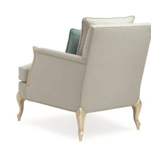 Ghế đơn tân cổ điển AN ARM AND A LEG gỗ gõ đỏ hương đá 3