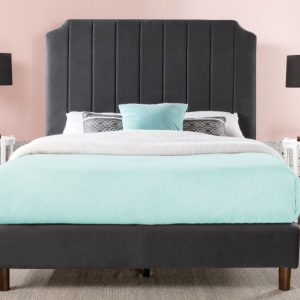 GIƯỜNG BỌC NỆM ALASL 1800x2000 Da bò Ý