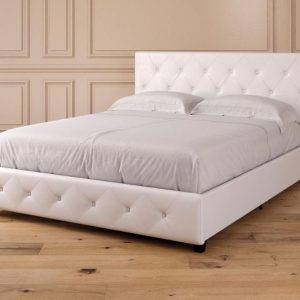 GIƯỜNG BỌC NỆM AMIAL 1800x2000 Da bò Ý hãng Masstrotto