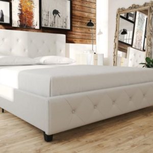 GIƯỜNG BỌC NỆM AMIAL 1800x2000 Da bò Ý hãng Masstrotto