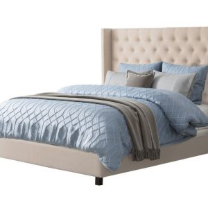 GIƯỜNG BỌC NỆM PRISE 1800x2000 Da bò Ý hãng Masstrotto