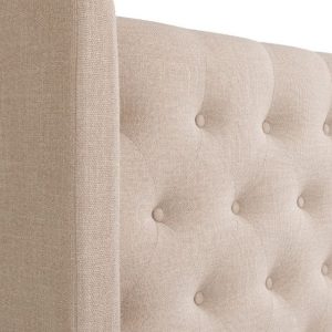 GIƯỜNG BỌC NỆM PRISE 1800x2000 Da bò Ý hãng Masstrotto