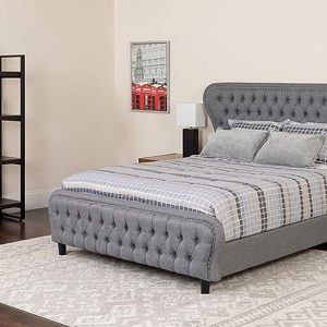 GIƯỜNG TÂN CỔ ĐIỂN ATLENDL 1800x2000,Da bò Ý