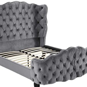 GIƯỜNG RÚT TRÁM TÂN CỔ ĐIỂN KELAEN 1800x2000,Da bò Ý