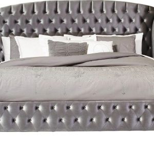 GIƯỜNG RÚT TRÁM TÂN CỔ ĐIỂN LUKAKOD 1800x2000,Da bò Ý