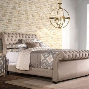 GIƯỜNG RÚT TRÁM TÂN CỔ ĐIỂN MADL 1800x2000,Da bò Ý