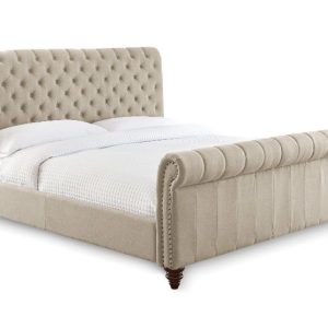 GIƯỜNG RÚT TRÁM TÂN CỔ ĐIỂN MIEMMI 1800x2000,Da bò Ý