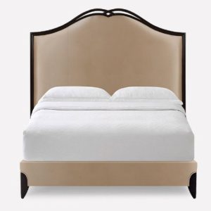 GIƯỜNG TÂN CỔ ĐIỂN GRACE 1800x2000 Gỗ óc chó,Da bò Ý hãng Masstrotto