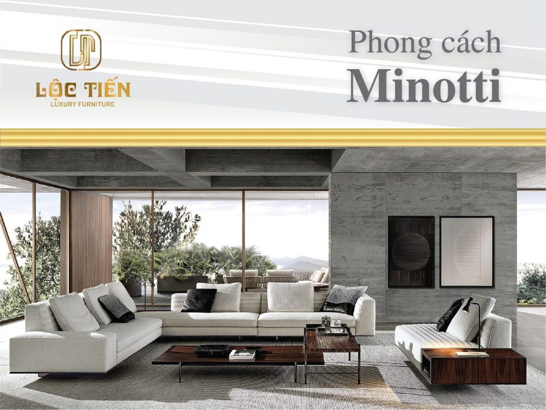 phong cách thiết kế sofa Minotti