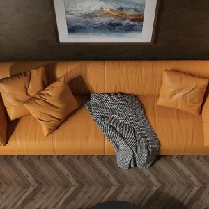 Sofa cao cấp LATUSRE' 2600x950, da bò Ý hãng Masstrotto - 4