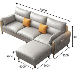 Sofa cao cấp ORENGO ONE 2100x1450, da bò Ý hãng Masstrotto - 3
