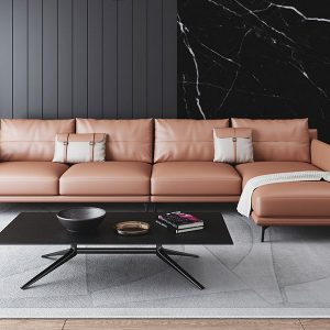Sofa góc ATINOO 3000x1600, da bò Ý hãng Masstrotto- 4