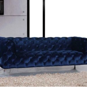 Sofa tân cổ điển rút trám 2400x900 da bò Ý hãng Masstrotto- 1