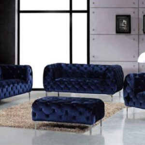 Sofa tân cổ điển rút trám 2400x900 da bò Ý hãng Masstrotto - 2